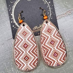 AZTEC DROP DANGLE EARRINGS